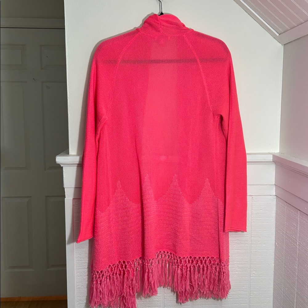 Lilly Pulitzer Tatum Cardigan Sweater in Pascha Pink size Large - Picture 6 of 6